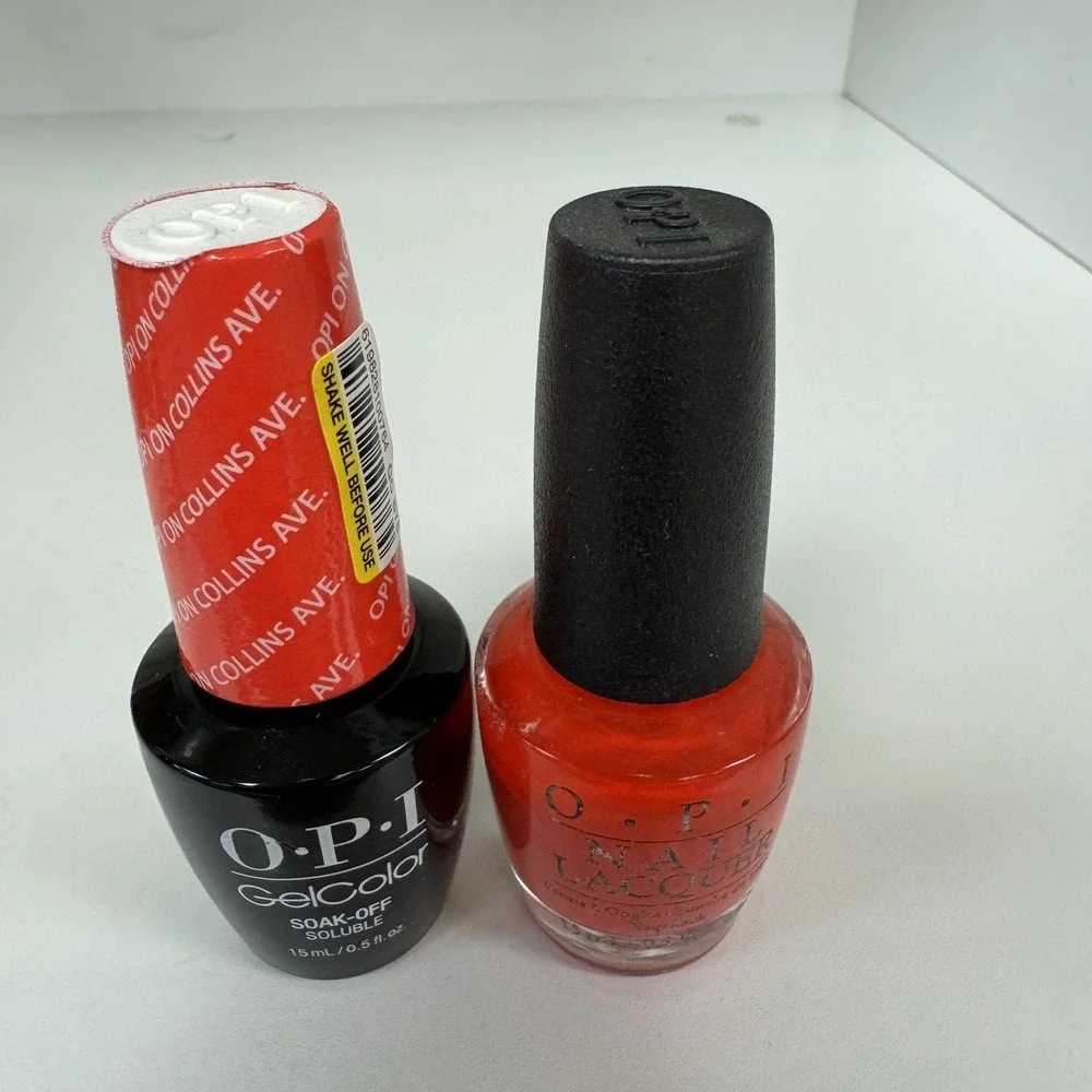 OPI Matching‎ Duo - OPI On Collins Ave - B76 New. POPULAR, 0.5 oz Full Size